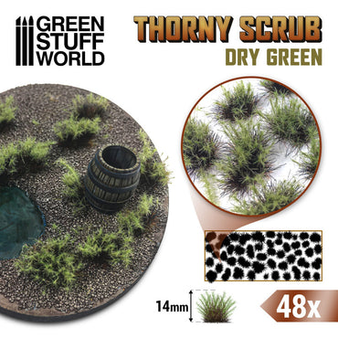 GSW: Terrain Series - Thorny Scrubs Dry Green (14mm / x48)