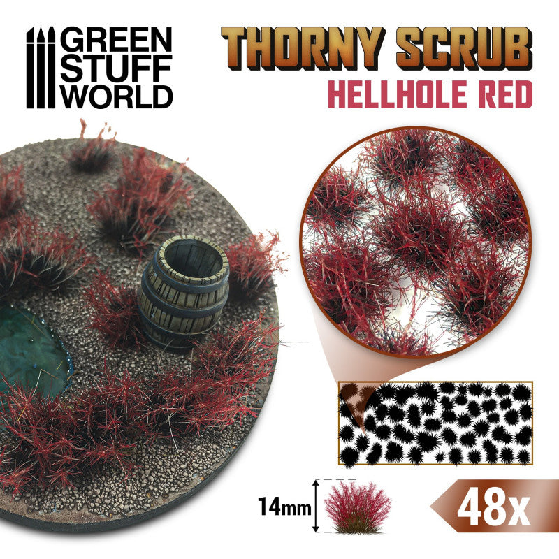 GSW: Terrain Series - Thorny Scrubs Hellhole Red (14mm / x48)