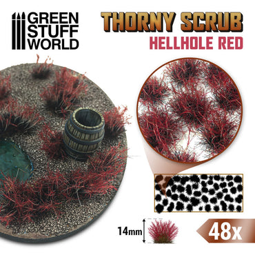 GSW: Terrain Series - Thorny Scrubs Hellhole Red (14mm / x48)
