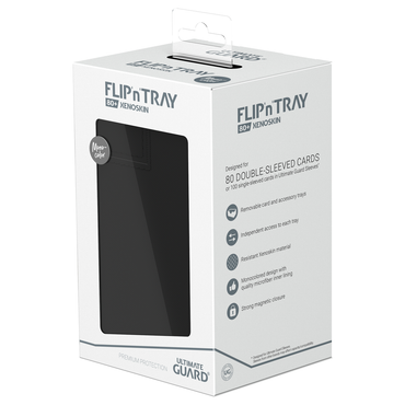 Ultimate Guard Deck Box: Flip’n’Tray - Black (Holds 80+)