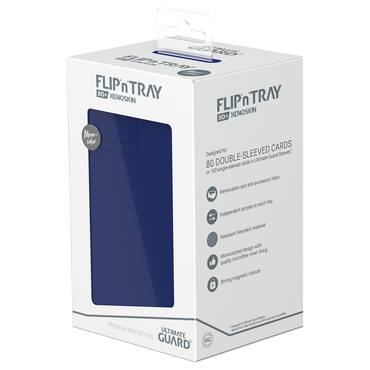 Ultimate Guard Deck Box: Flip’n’Tray - Blue (Holds 80+)