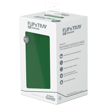 Ultimate Guard Deck Box: Flip’n’Tray - Green (Holds 80+)
