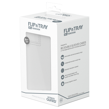 Ultimate Guard Deck Box: Flip’n’Tray - White (Holds 80+)