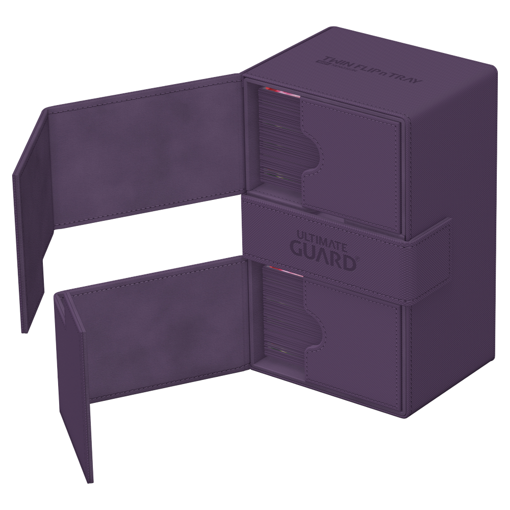 Twin Flip N Tray Deck Box - Purple (160+)