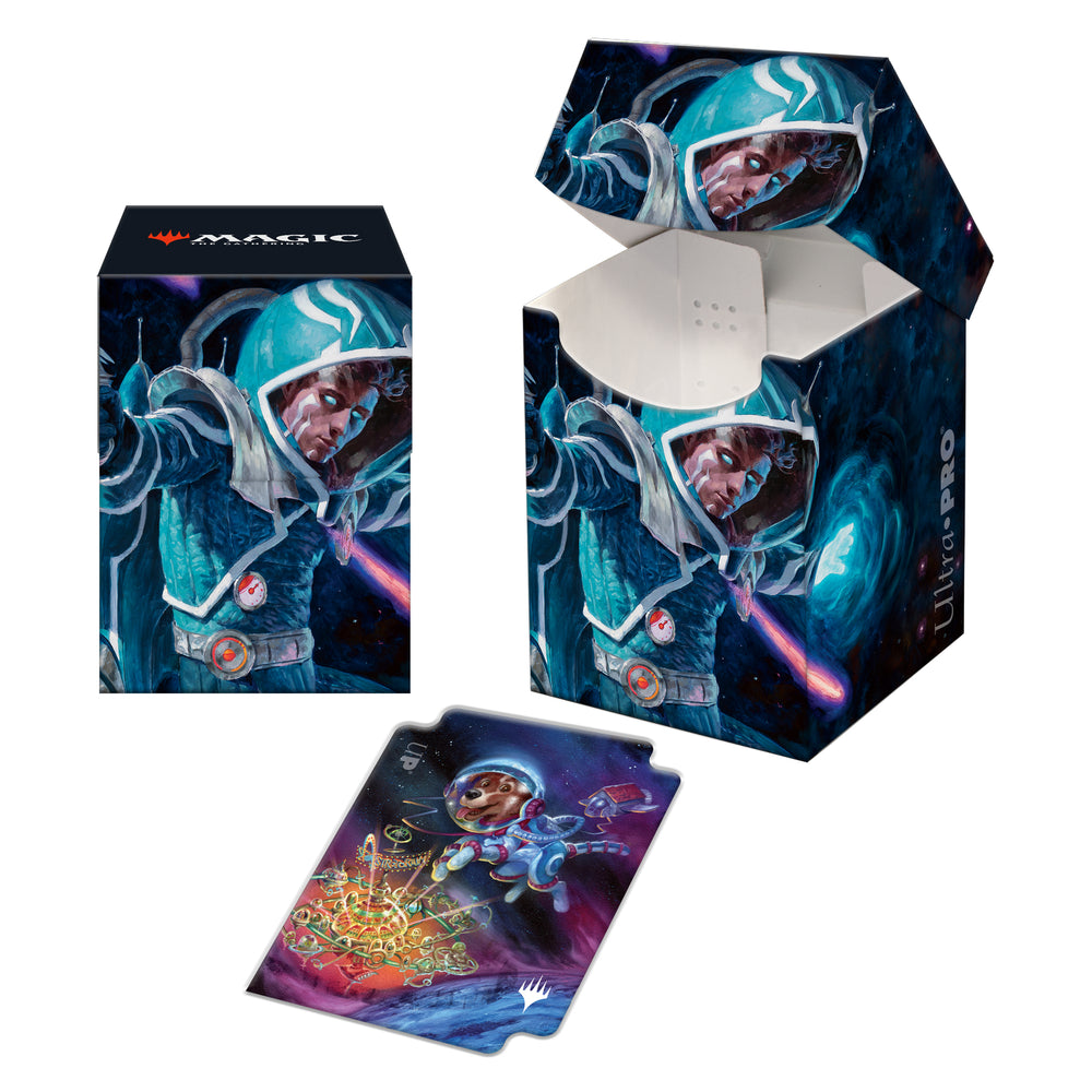 Unfinity Space Beleren & Comet, Space Puppy 100+ Deck Box for Magic: The Gathering - Ultra Pro Deck Boxes