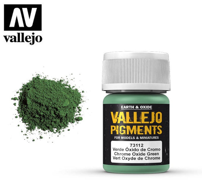 Vallejo: Pigment - Chrome Oxide Green (35ml) (73.112)