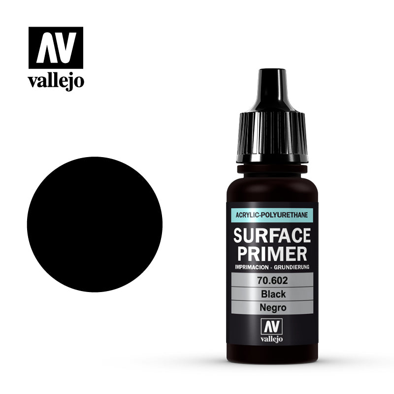 Vallejo: Surface Primer - Black (17ml) (70.602)