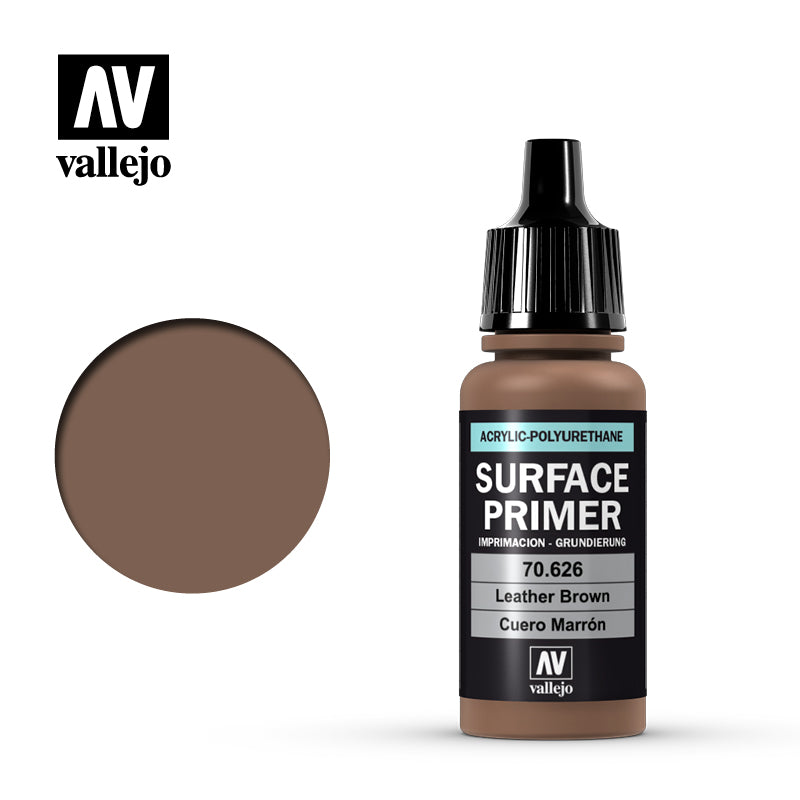Vallejo: Surface Primer - Leather Brown (17ml) (70.626)
