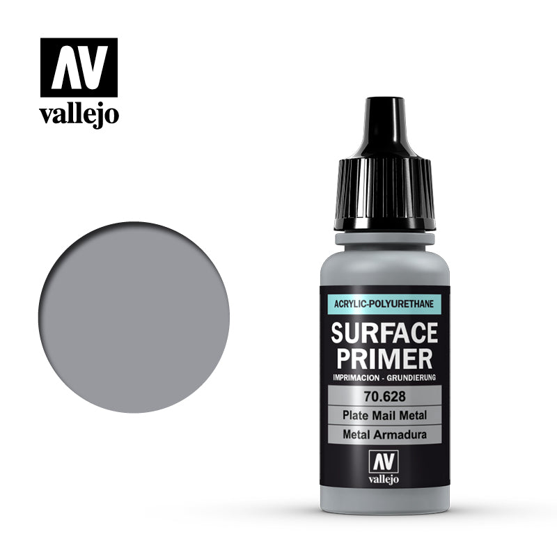 Vallejo: Surface Primer - Plate Mail Metal (17ml) (70.628)