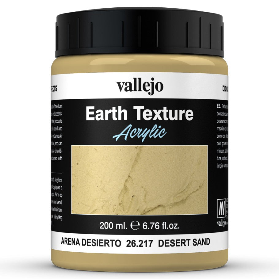 Vallejo: Earth Texture Acrylic - Desert Sand (200ml) (26.217)