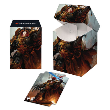 Warhammer 40K Commander Abaddon the Despoiler 100+ Deck Box for Magic: The Gathering - Ultra Pro Deck Boxes