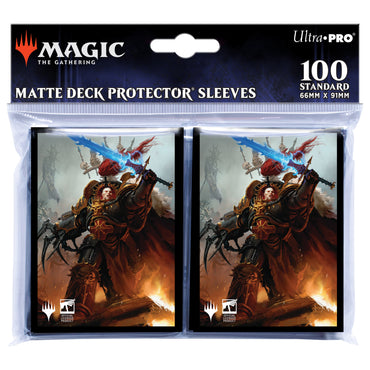 Warhammer 40K Commander Abaddon the Despoiler Standard Deck Protector sleeves for Magic (100-pack) - Ultra Pro Card Sleeves