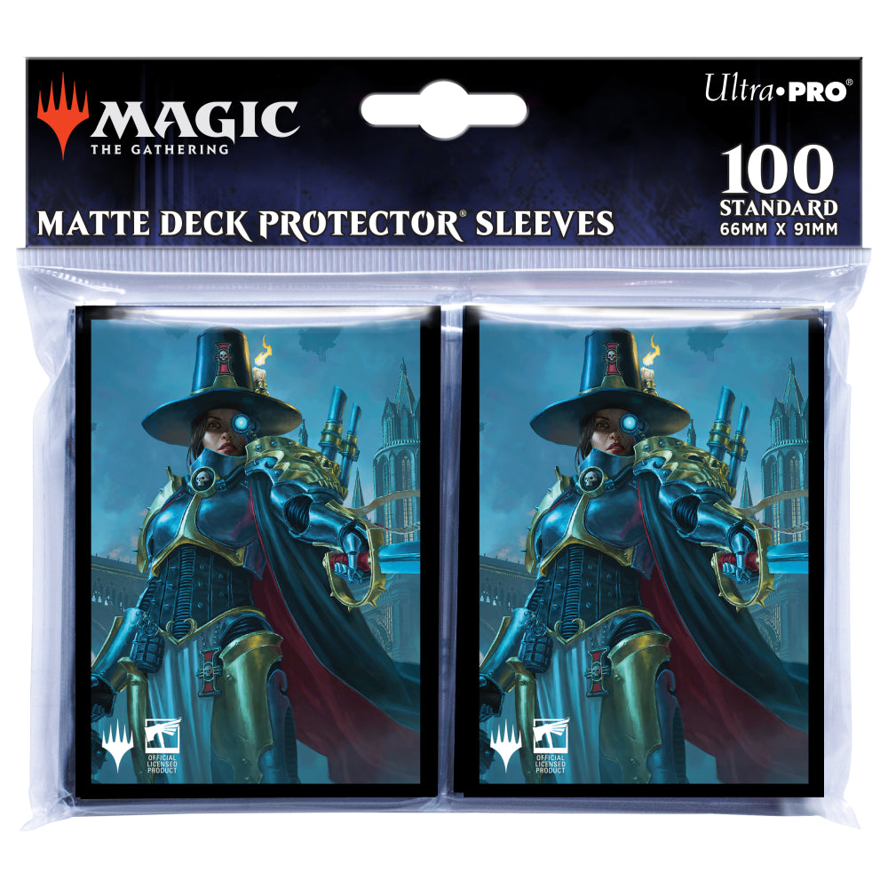 Warhammer 40K Commander Inquisitor Greyfax Standard Deck Protector sleeves for Magic (100-pack) - Ultra Pro Card Sleeves